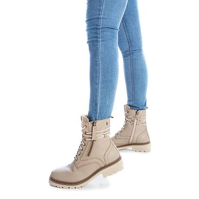 Carmela Women's Leather Combat Booties 161028-B