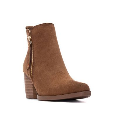 Refresh Women's Italian Western Suede Booties 173015