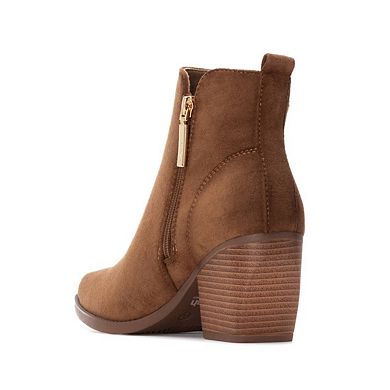 Refresh Women's Italian Western Suede Booties 173015