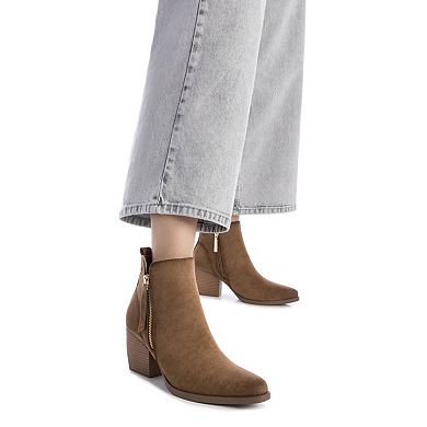 Refresh Women's Italian Western Suede Booties 173015