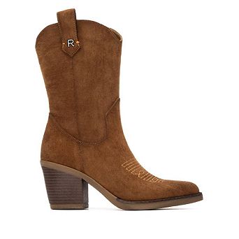 Refresh Women's Italian Western Suede Booties 172967