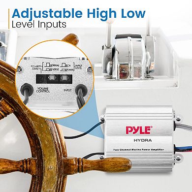 Pyle Hydra Marine Amplifier - Upgraded Elite