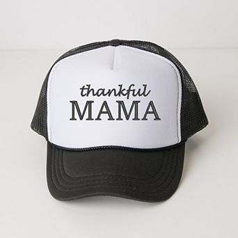 Embroidered Thankful Mama - Womens Foam Trucker Hat