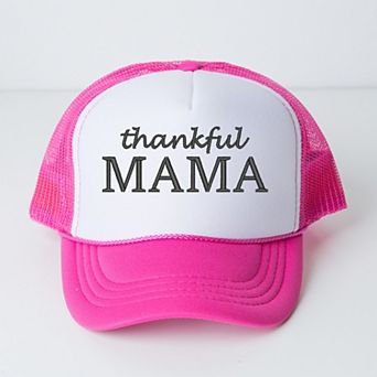 Embroidered Thankful Mama - Womens Foam Trucker Hat