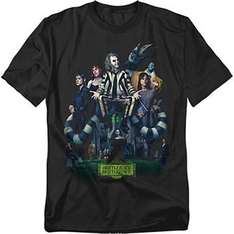 Big & Tall Beetlejuice Vintage Poster Graphic Tee