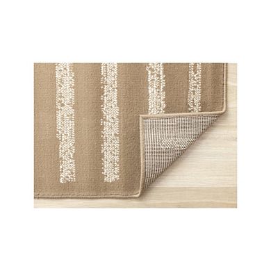 Functional Style Brown Cream Modern Area Rug