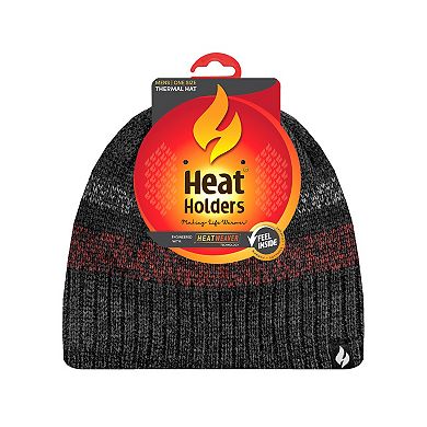 Men's Heat Holders Heatweaver Lined Striped Beanie