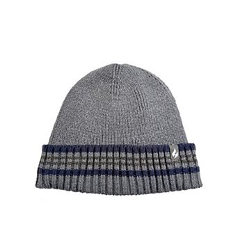 Men's Heat Holders Heatweaver Lined Striped Roll Up Hat