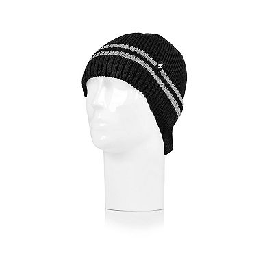 Men's Heat Holders Heatweaver lined cozy ears hat with reflective stripe