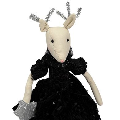 Northlight Sitting Reindeer with Dangling Legs Christmas Figure 18-Inch