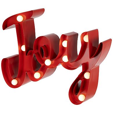 Northlight 11.25-Inch Lighted "Joy" Christmas Decoration Table Decor