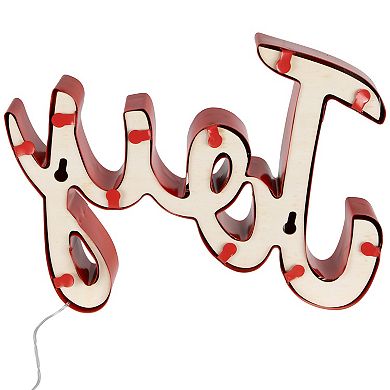 Northlight 11.25-Inch Lighted "Joy" Christmas Decoration Table Decor