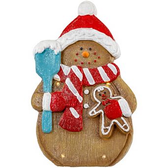 Northlight LED Lighted Gingerbread Snowman Cookie Figure 15.75-Inch