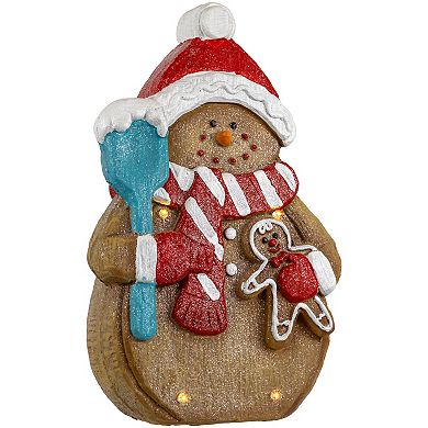 Northlight LED Lighted Gingerbread Snowman Cookie Figure 15.75-Inch
