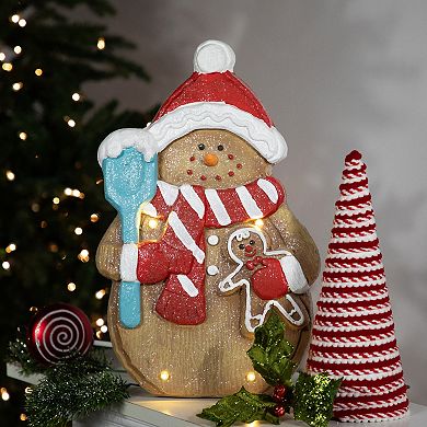 Northlight LED Lighted Gingerbread Snowman Cookie Figure 15.75-Inch