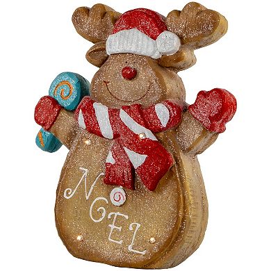 Northlight LED Lighted Gingerbread Reindeer Christmas Decoration 14.25-Inch