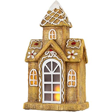Northlight LED Lighted Gingerbread House Christmas Decoration 16-Inch