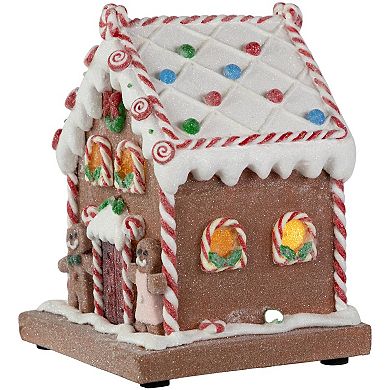 Northlight Pre-Lit LED Gingerbread Candy House Table Decor 7.5-Inch