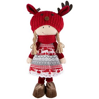 Northlight Nordic Girl with Moose Antler Hat Figurine 17 in Table Decor