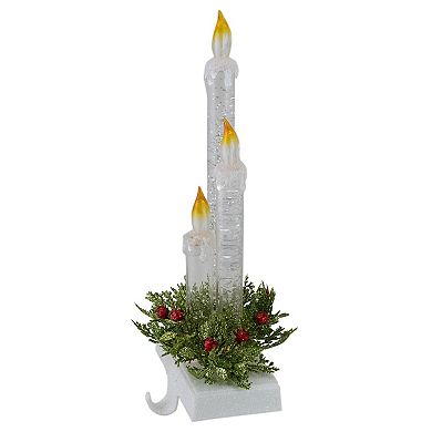 Northlight 9-Inch Battery Operated LED Lighted Candle Stocking Holder