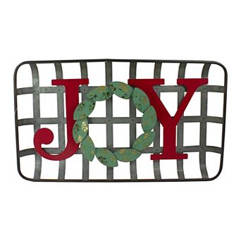 Northlight Rustic Basket "Joy" 24 in Wall Decor