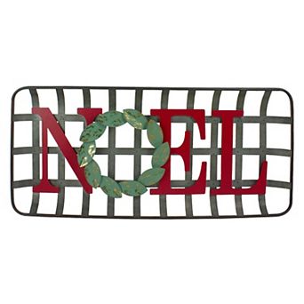 Northlight 30 in Rustic Basket "Noel" Wall Decor