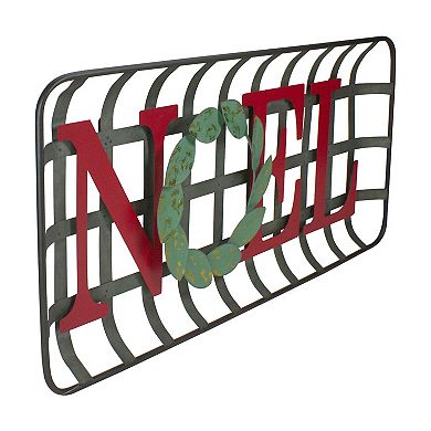 Northlight 30-in. Rustic Basket "Noel" Wall Decor