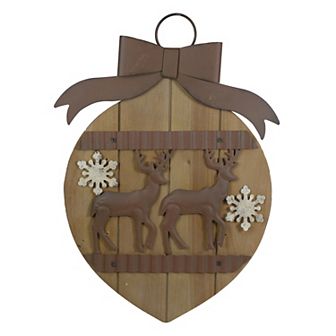 Northlight Rustic Reindeer Christmas Ornament Wall Decor