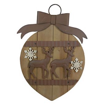 Northlight Rustic Reindeer Christmas Ornament Wall Decor