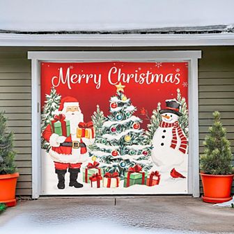 Evergreen Enterprises Merry Christmas Garage Door Cover Outdoor Decor