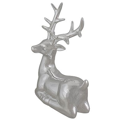Northlight Shiny Ceramic Sitting Reindeer Table Decor