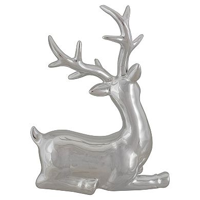 Northlight Shiny Ceramic Sitting Reindeer Table Decor
