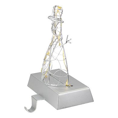 Northlight 8-Inch LED Lighted Snowman Christmas Stocking Holder