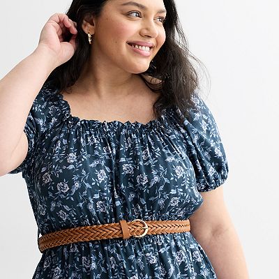 patterned strapless dress Blue Green Tropical Strapless Maxi Dress