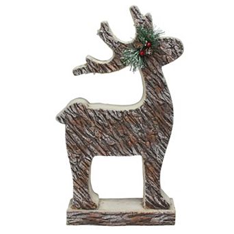 Northlight 19 in Rustic Woodland Reindeer Statue Christmas Figure