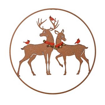 Evergreen Enterprises Reindeer & Cardinals Wall Art
