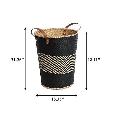 Sonoma Goods For Life® Striped Woven Storage Basket with Handles