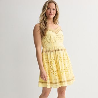 Women's Farmers Market Tiered Short Slip Dress