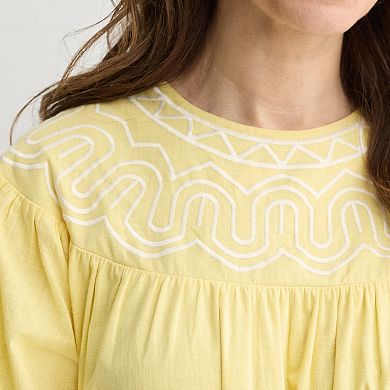 Women's Farmers Market Embroidered Mini Dress