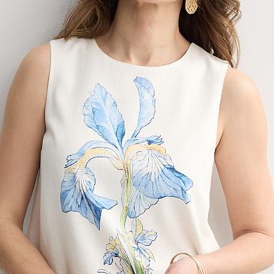 Women's Farmers Market Printed Shell Top