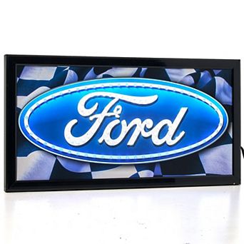 American Art Décor Ford with Flashing Lights Vintage LED Wall Sign
