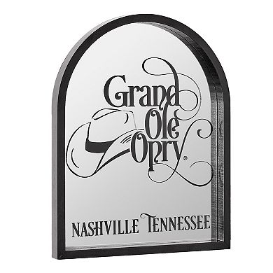 American Art Décor Grand Ole Opry Printed Arched Mirror