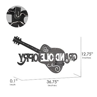 American Art Décor Grand Ole Opry Guitar Metal Wall Decor