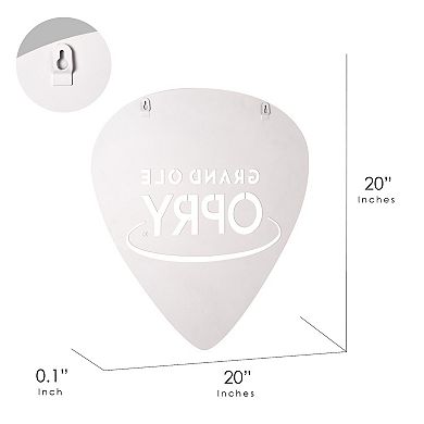 American Art Décor Grand Ole Opry Guitar Pick Wall Plaque