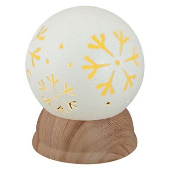 Northlight Light-Up Globe with Snowflakes Table Decor