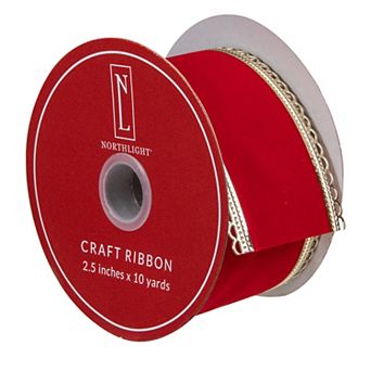 Northlight Velvet Craft Ribbon 10 Yards