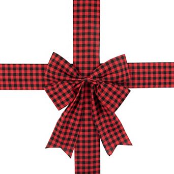 Northlight 14-ft. Buffalo Plaid Christmas Door Bow