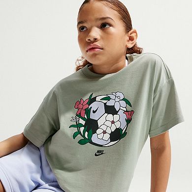Girls 8-20 Nike Boxy Essential Soccer Graphic Tee