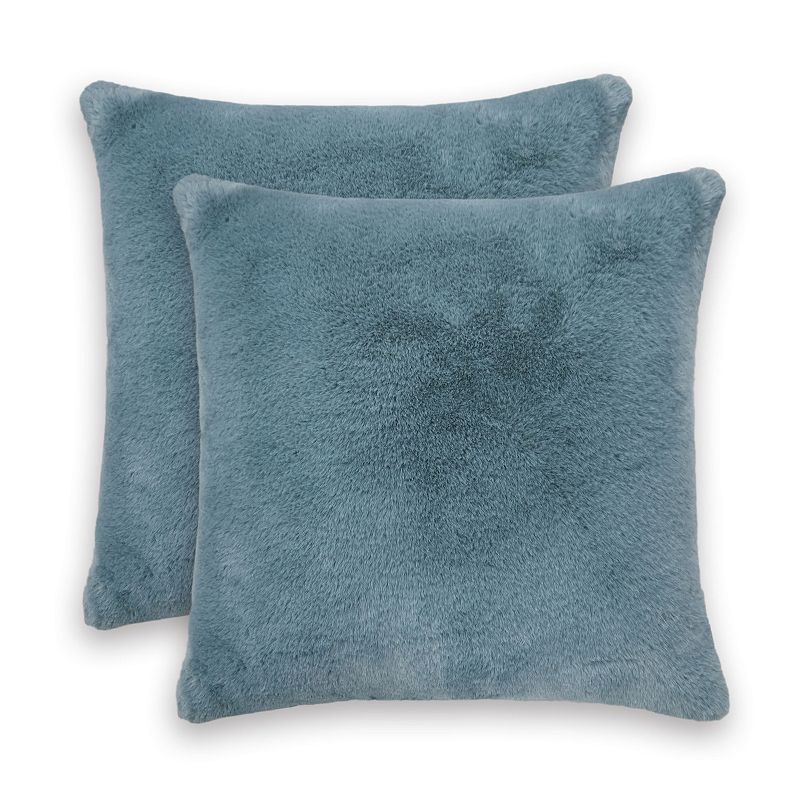 Sonoma Goods For Life® 2-Piece Faux Fur Pillow Set, Silver Blue