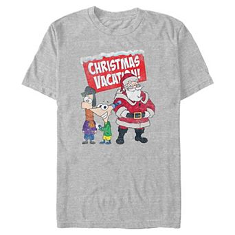 Big & Tall Disney's Phineas And Ferb Christmas Vacation Graphic Tee
